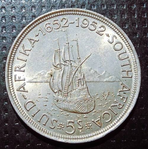 1952 Silver Five Shillings