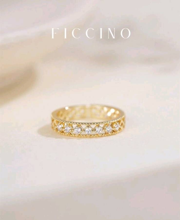 FICCINO 18K GOLD PLATED DESIGNER JEWELRY