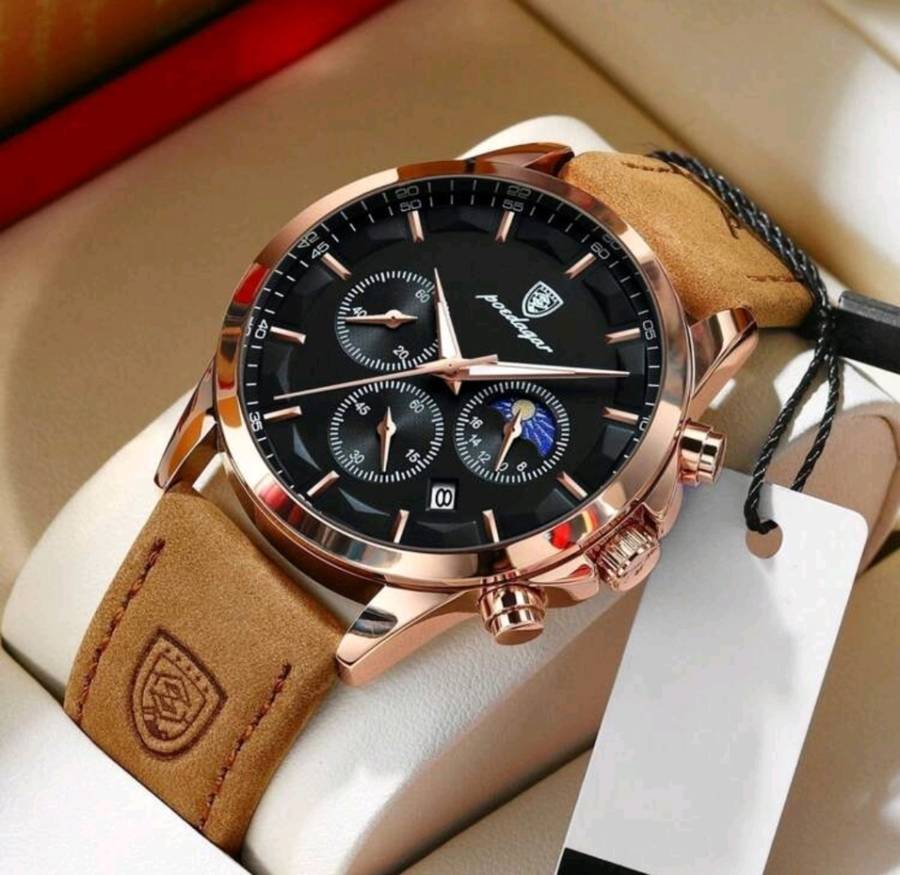 Poedagar - Men Luxury Leather German Quartz Watch *****MUST SEE*****