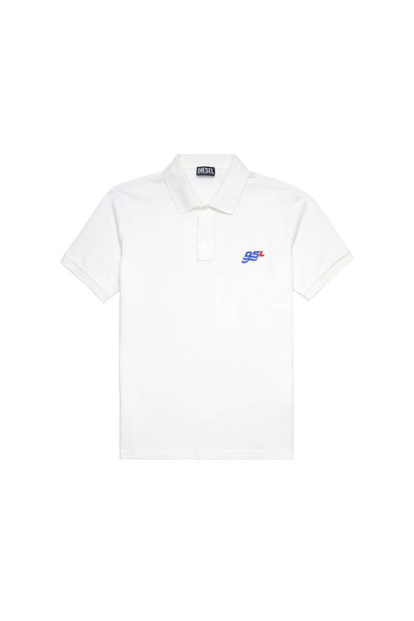 Diesel POLO SHIRT WITH DSL WAVE PATCH T-SMITH