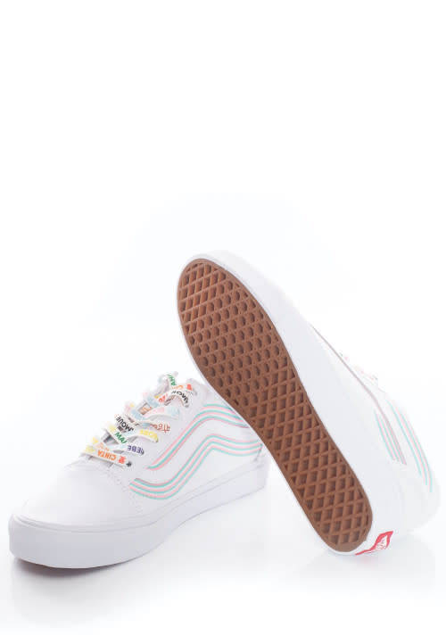 Old Skool Pride White/True White - UK 9