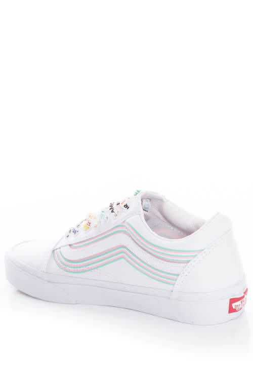 Old Skool Pride White/True White - UK 9