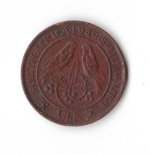 1949 UNION OF S.A FARTHING 1/4D  ***R1 START***