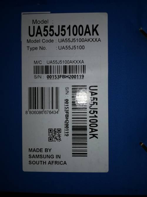 SAMSUNG LED TV 55" UA55J5100