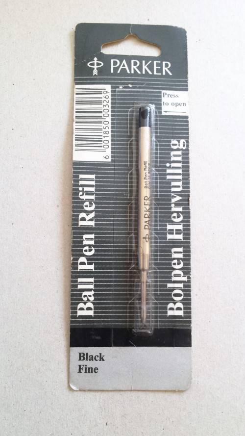 Parker, Ball Pen Refill, Black, Fine