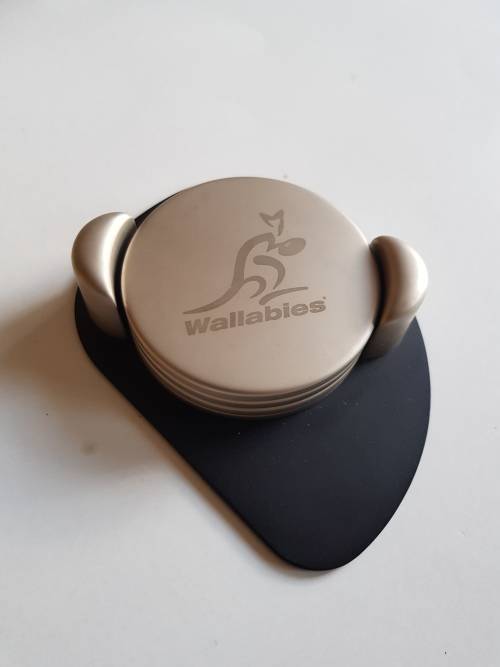 Wallabies Coasters, Metal Coasters