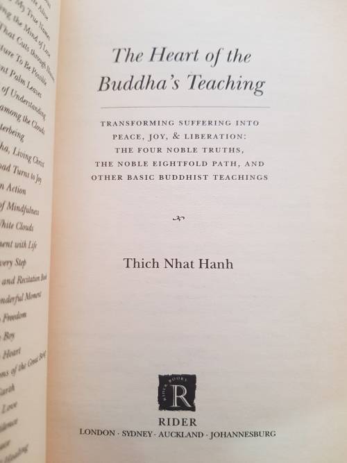 The Heart of The Buddha`s Teaching by Thich Nhat Hanh
