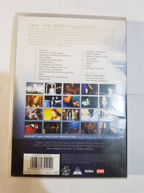 Sarah Brightman, Diva, The Video Collection DVD