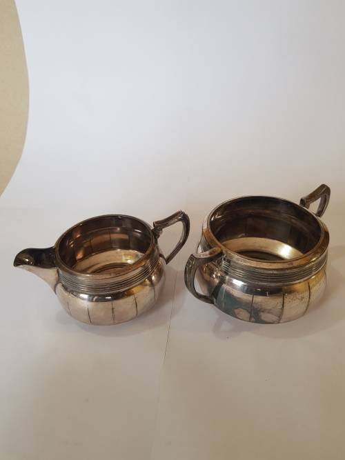 FC and Co. Milk Jug and Bowl, 325 Silver