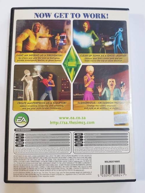 The Sims 3, Ambitions Expansion Pack, PC DVD/Mac