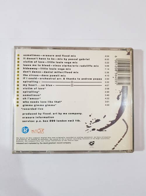 Erasure, The Two Ring Circus, CD