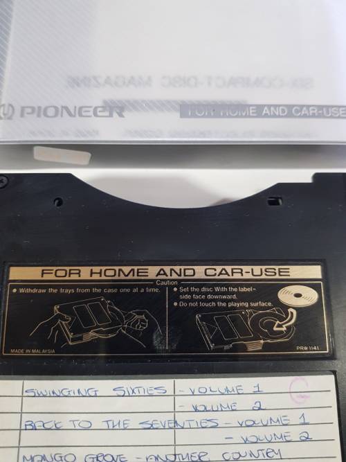 Pioneer 6 disc magazine for Home and Car use