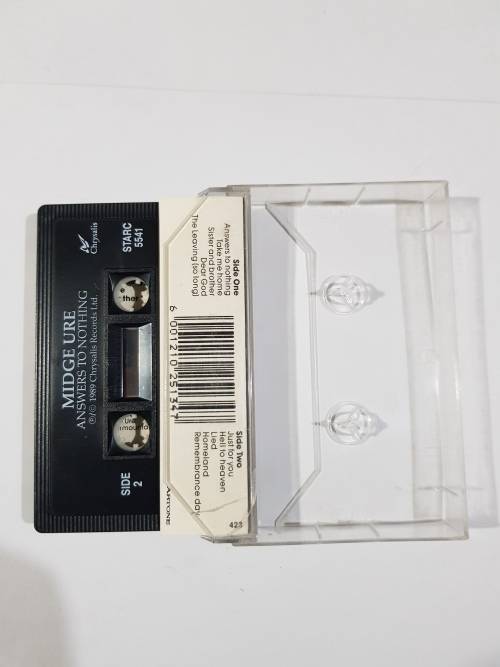 Midge Ure, Answers to Nothing, Cassette