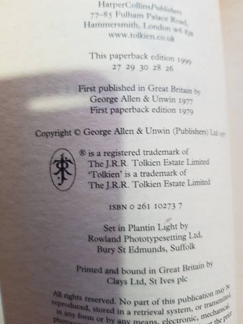 The Silmarillion by J.R.R. Tolkien