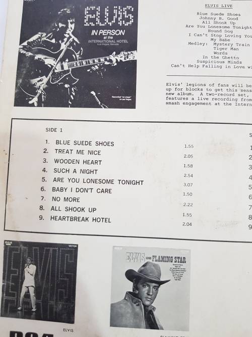 Elvis Presley, Rock is Back Elvis is King LP, VG+