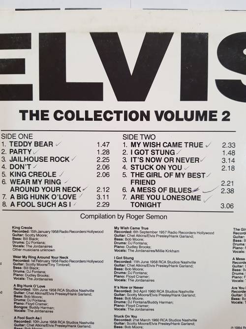Elvis Presley, Elvis The Collection Vol. 2 LP, VG+