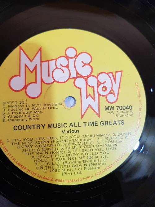 Country Music, All Time Greats LP