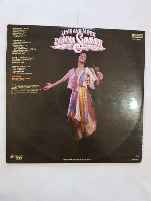 Donna Summer, Live and More Double LP, VG
