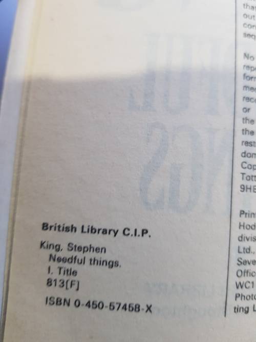 Needful Things by Stephen King