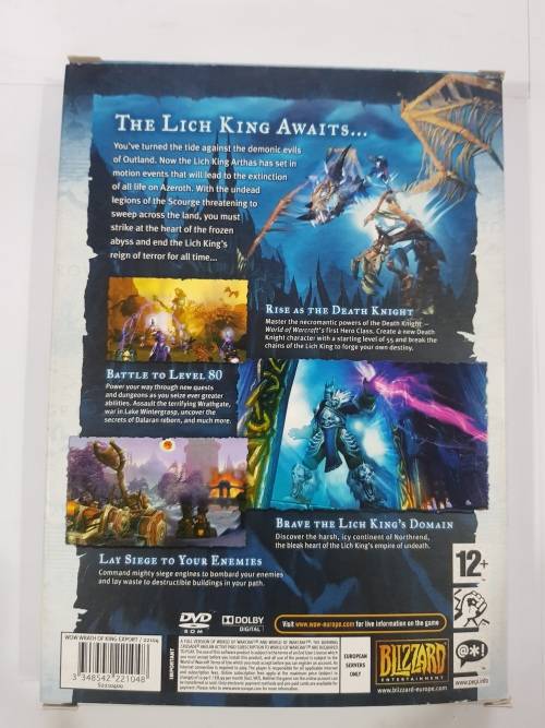 World of Warcraft, Wrath of the Lich King, Expansion Set, PC DVD