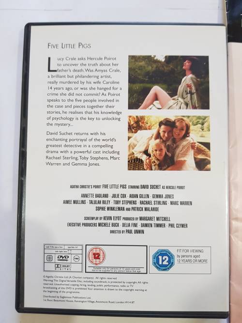 Agatha Christie Film Collection, Five Little Pigs DVD + magazine, No. 28