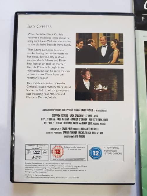 Agatha Christie Film Collection, Sad Cypress DVD + magazine, No. 35