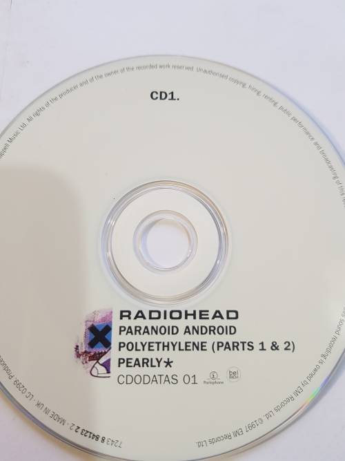 Radiohead, Paranoid Android CD1, UK