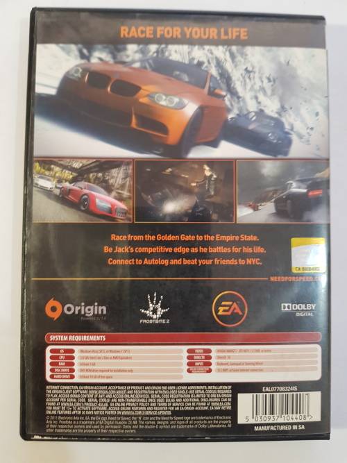 Need for Speed, The Run PC DVD