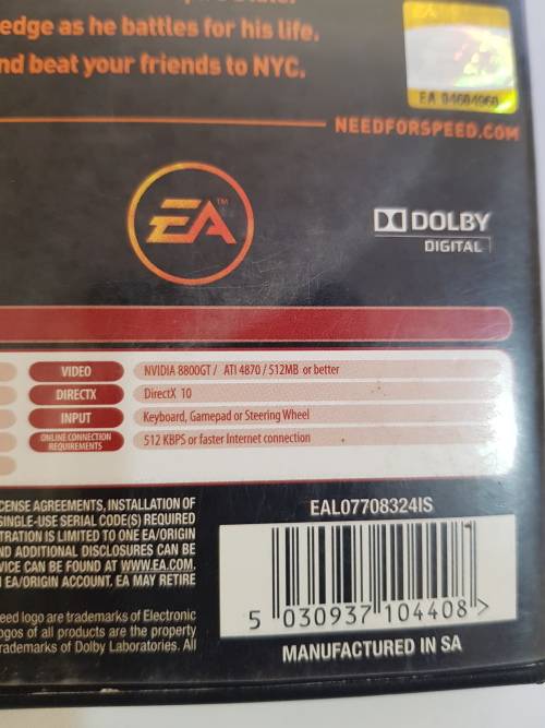 Need for Speed, The Run PC DVD