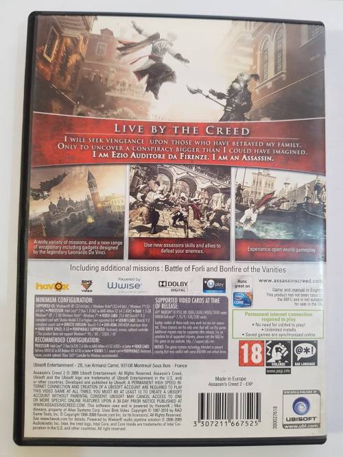 Assassin`s Creed II, PC DVD