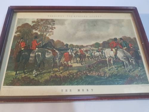 Herring`s Fox Hunting Scenes, The Meet, Print