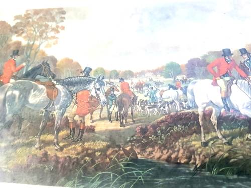 Herring`s Fox Hunting Scenes, The Meet, Print