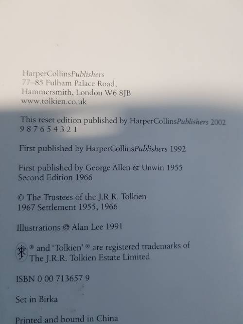 J.R.R. Tolkien, The Return Of The King, Hardcover