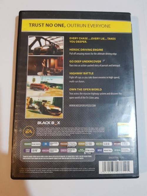 Need For Speed, Undercover PC DVD