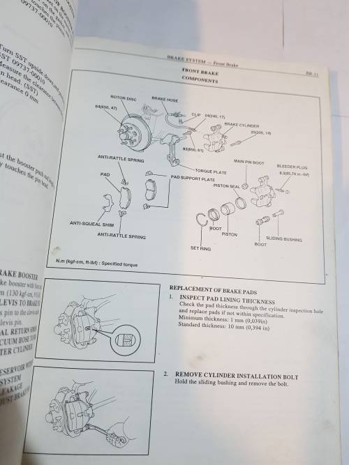 Toyota Chassis and Body Workshop Manual, Stallion and Venture