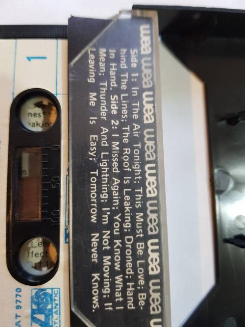 Phil Collins, Face Value Cassette