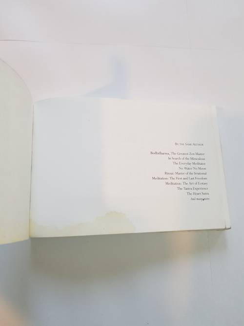 Osho Zen Tarot, The Transcendental Game Of Zen, Instruction Book
