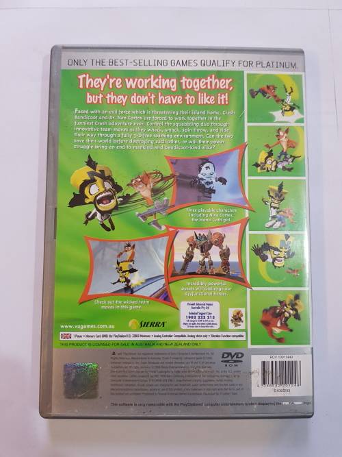 Playstation 2, Crash Twinsanity, Platinum