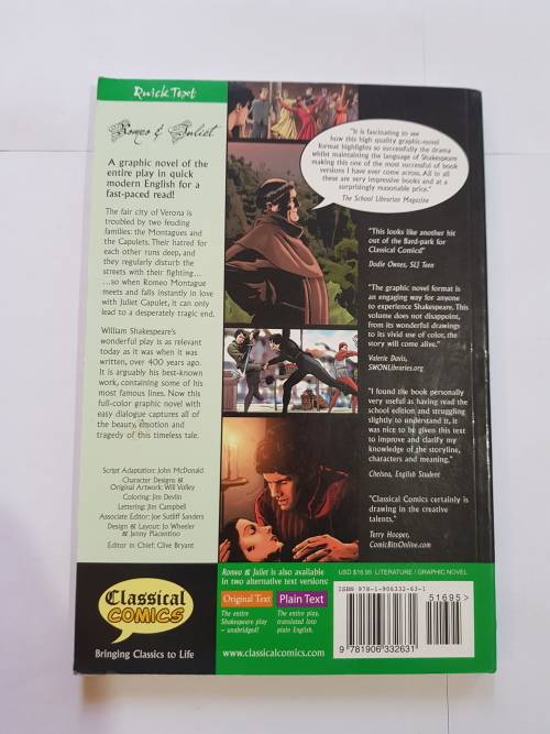 Romeo & Juliet, The Graphic Novel, William Shakespeare