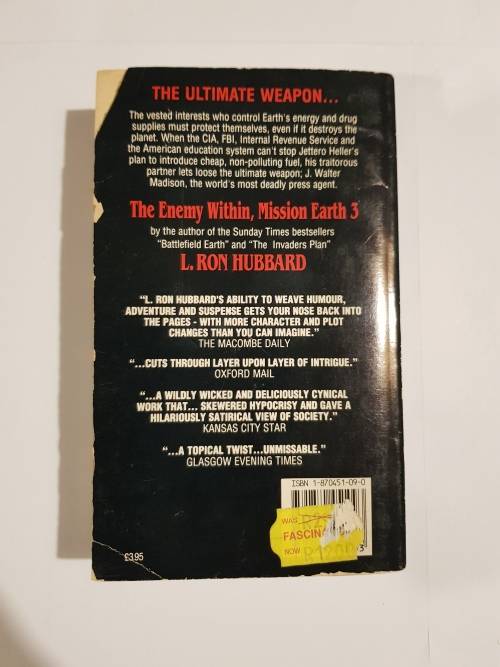L. Ron Hubbard, The Enemy Within, Mission Earth Volume 3