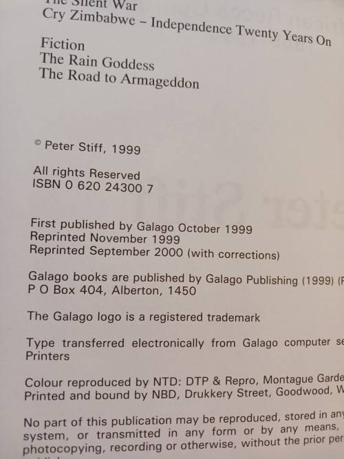 The Silent War, South African Recce Operations 1969-1994 by Peter Stiff