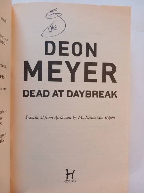 Dead at Daybreak by Deon Meyer