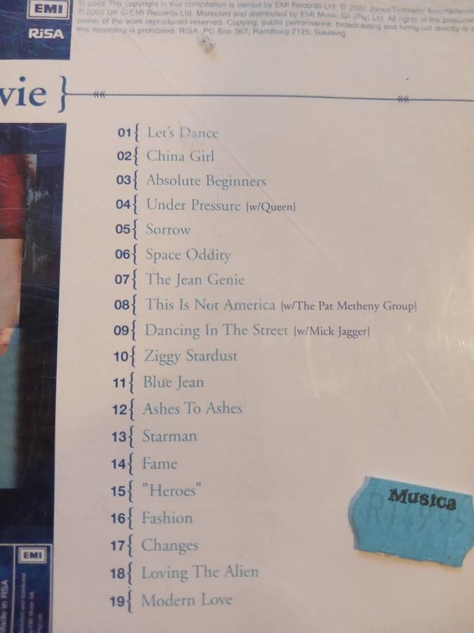 David Bowie, Best of Bowie CD