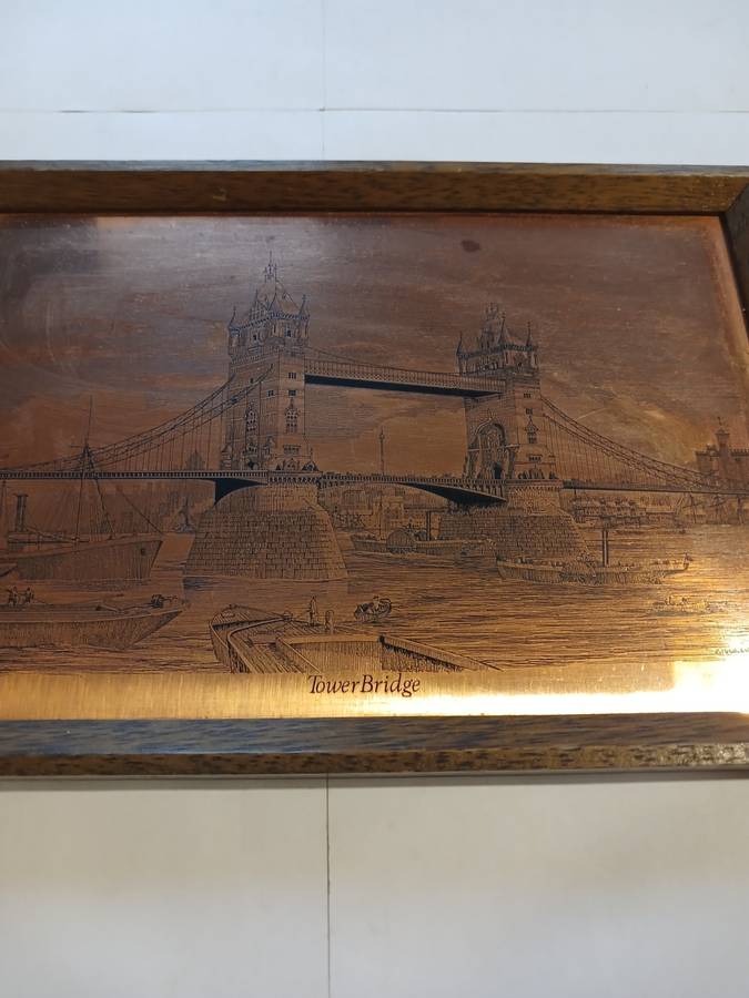 Copper Wallplate, Tower Bridge, Made in England