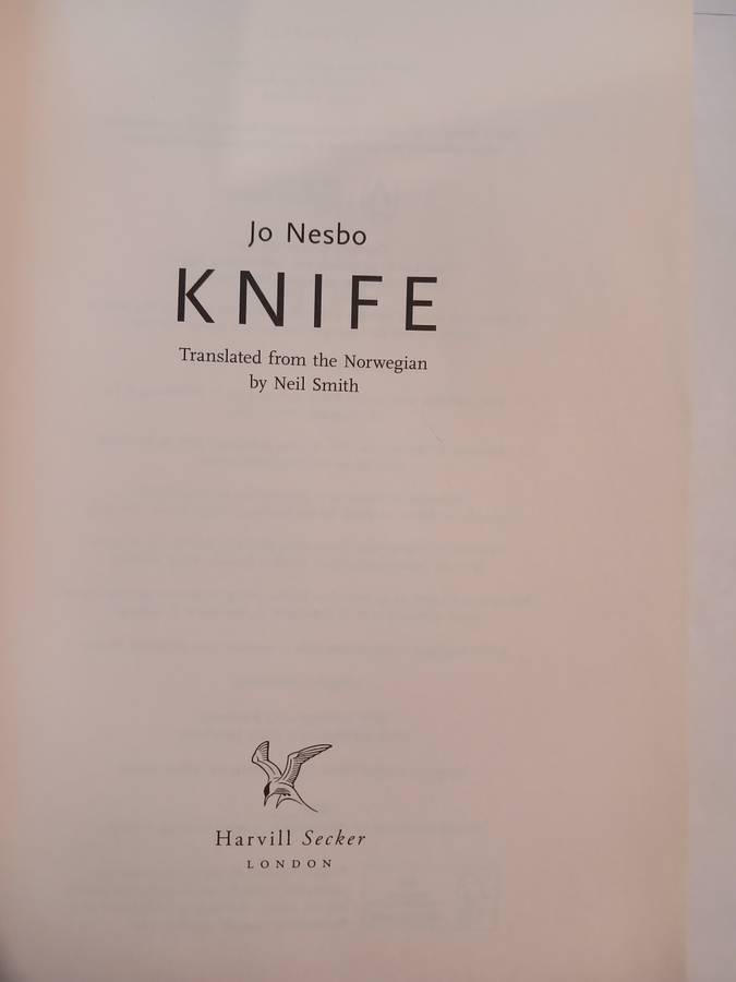 Knife by Jo Nesbo
