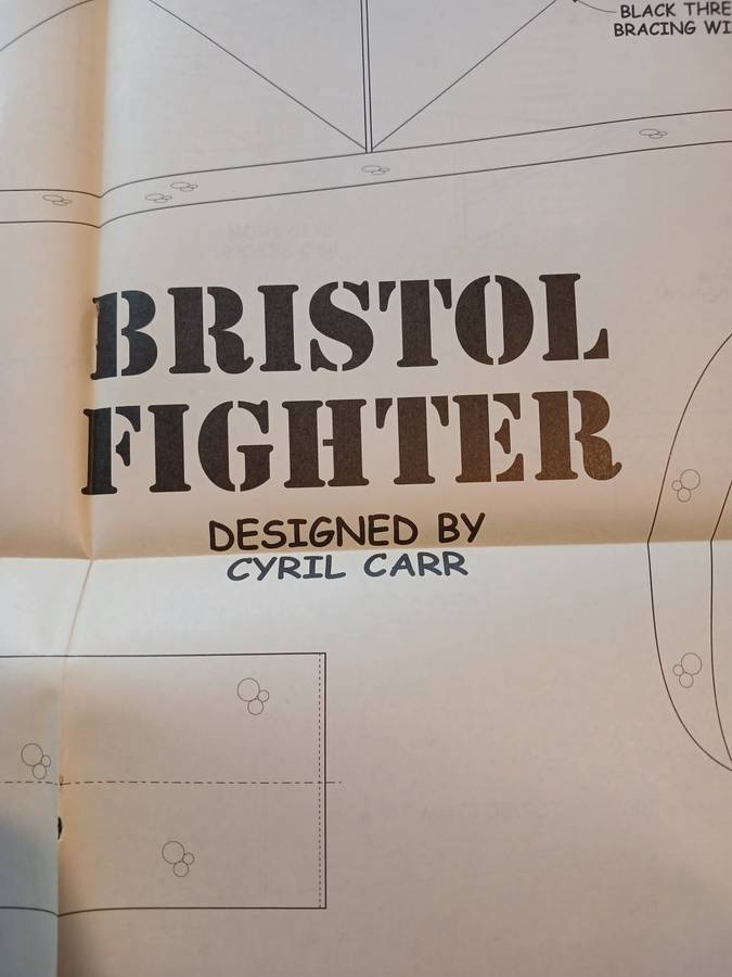 Bristol Fighter designed by Cyril Carr: Plan/Blueprint
