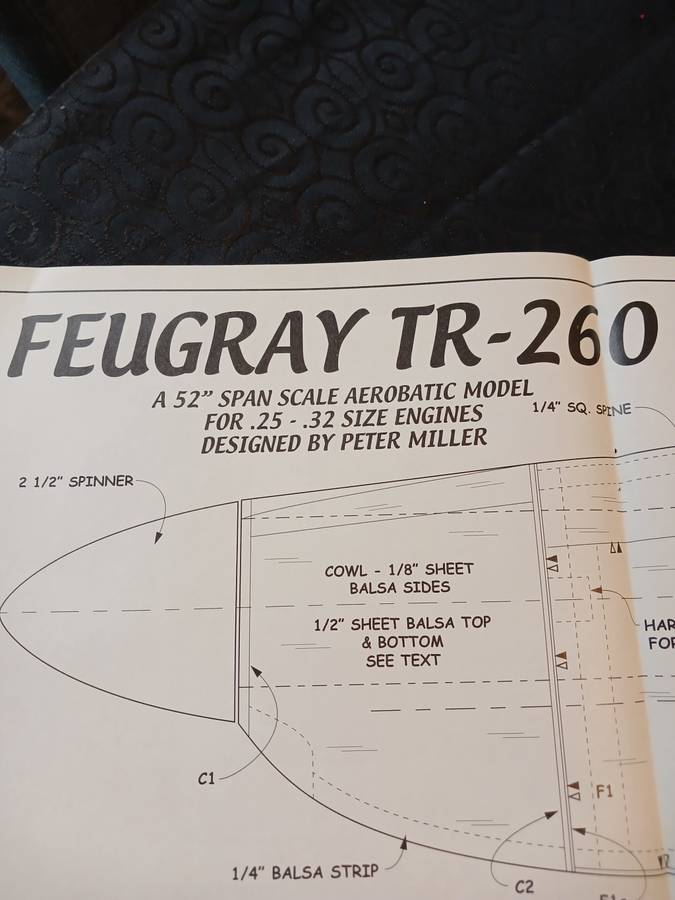 Feugray TR-260 designed by Peter Miller: Plan/Blueprint