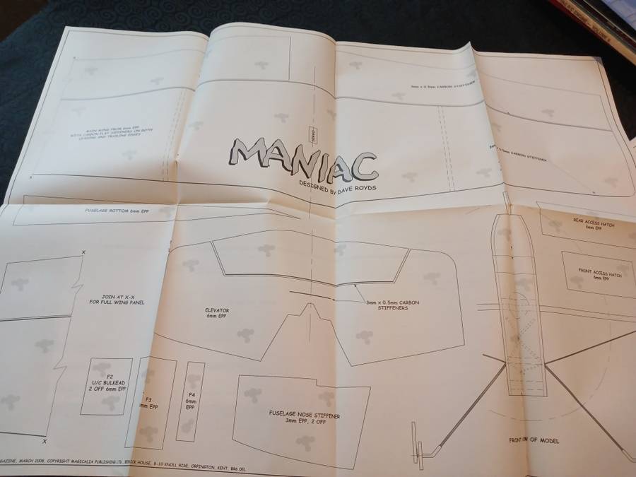 Maniac designed by Dave Royds: Plan/Blueprint