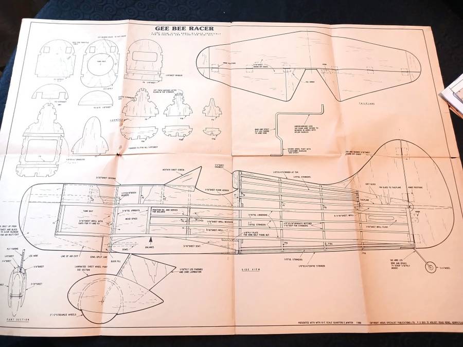 Gee Bee Racer: Plan/Blueprint