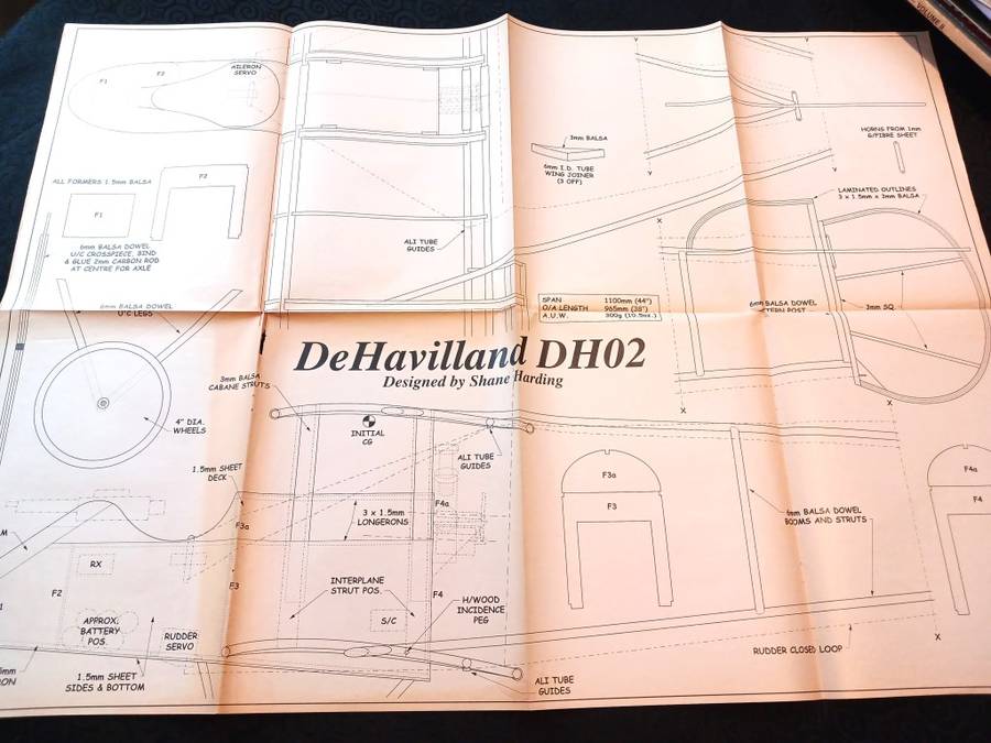 DeHavilland DH02 designed by Shane Harding: Plan/Blueprint